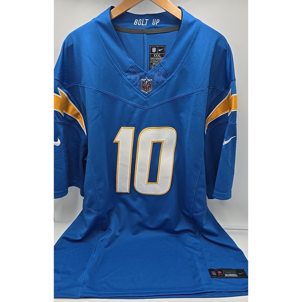 San Diego Chargers Justin Herbert Men's Football Jersey 3XL Nike Blue NFLPA